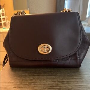 Coach Maroon Crossbody Bag with Elegant Design